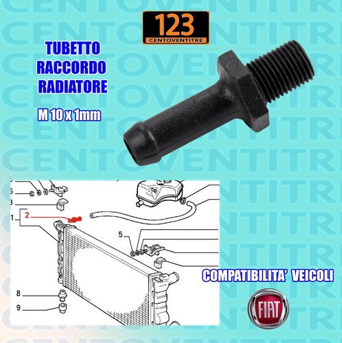 Tubetto radiatore alfa 155 - radiatore,